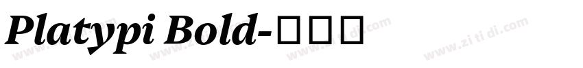 Platypi Bold字体转换